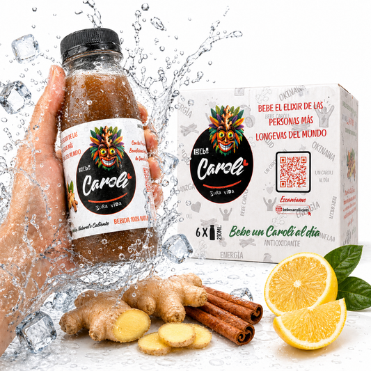 Suscripción Caroli Jengibre, Limón y Canela (Pack 5x6) 30 botellines