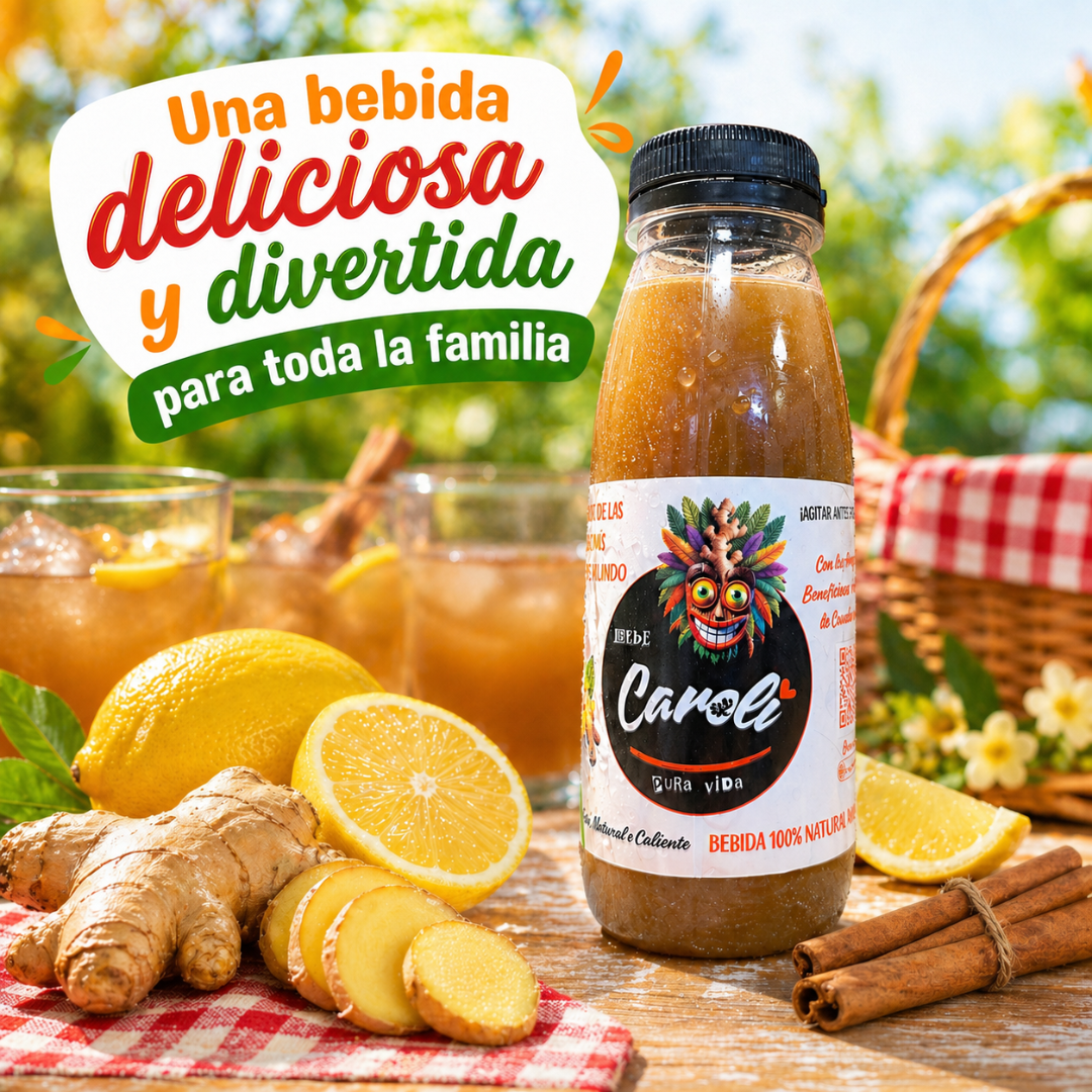 Suscripción Caroli Jengibre, Limón y Canela (Pack 5x6) 30 botellines