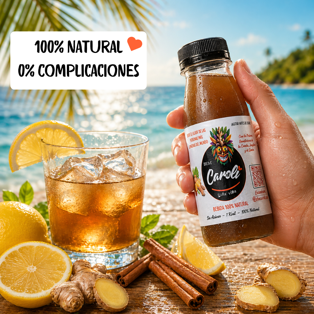 Suscripción Caroli Jengibre, Limón y Canela (Pack 5x6) 30 botellines