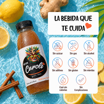 Suscripción Caroli Jengibre, Limón y Canela (Pack 5x6) 30 botellines